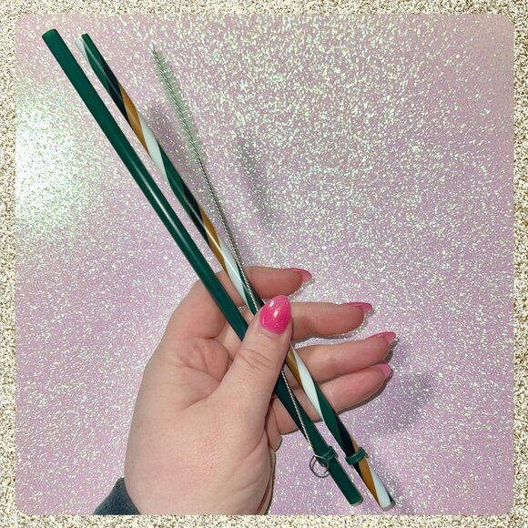 ⭐️ Starbucks Reusable Straws & Brush Set w/ Mesh Bag NWT ♻️🌎 - Picture 5 of 9